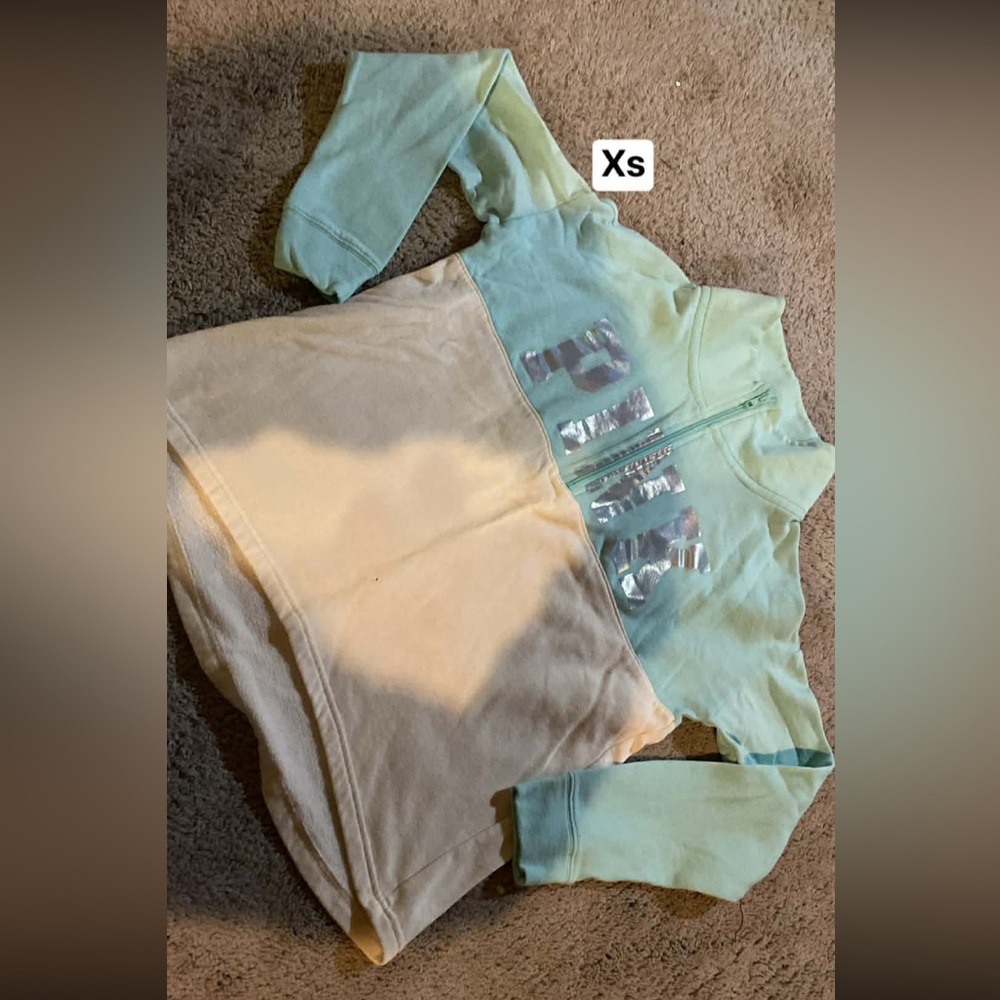 PINK Victoria's Secret Mint and Cream Sweater